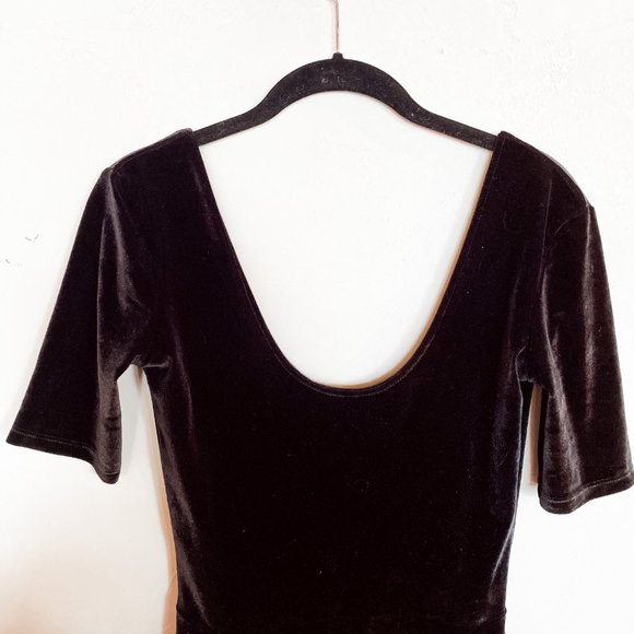 Velvet Black Dress Urban Outfitters size small - Picture 4 of 6